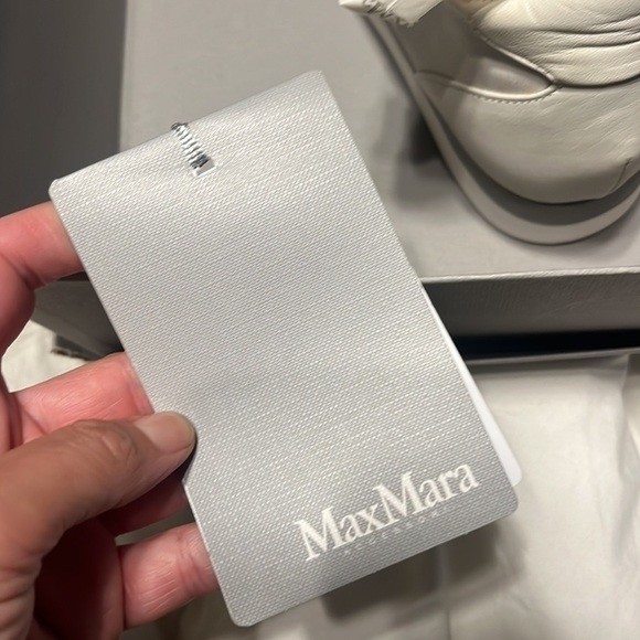 NEW MAX  MARA MM 30 Neutro Gray Floral Sneakers - Picture 5 of 8